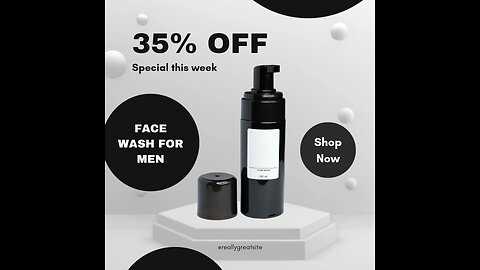 Face wash advertising