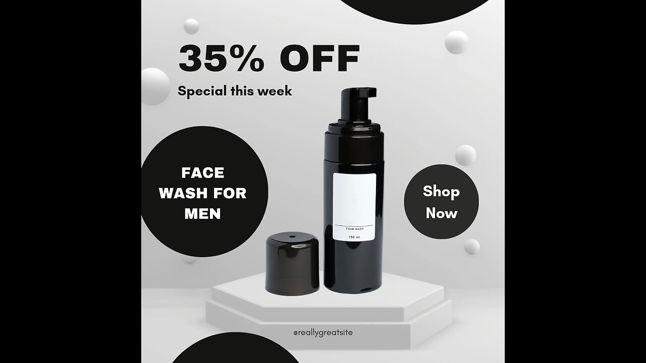 Face wash advertising