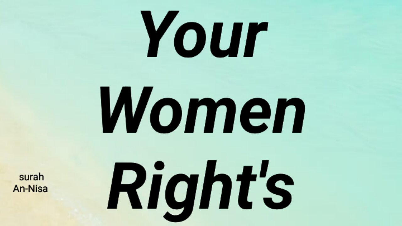 Your Women right's