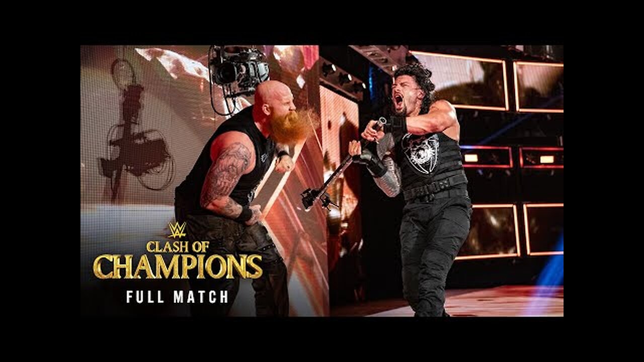 FULL MATCH Roman Reigns vs. Erick Rowan No Disqualification Match WWE Clash of Champions