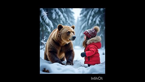 The Little Girl And Bear 🐨 story of Friends