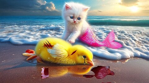 🐥Chick Rescuing🐱Cat-Mermaid🧜‍♀️