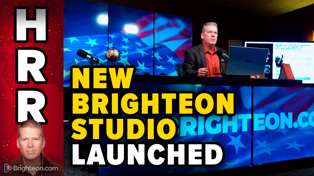 Mike Adams introduces the new Brighteon studio for interviews, demonstrations and more