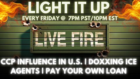 CCP INFLUENCE IN U.S. | DOXXING ICE AGENTS | PAY YOUR OWN LOAN