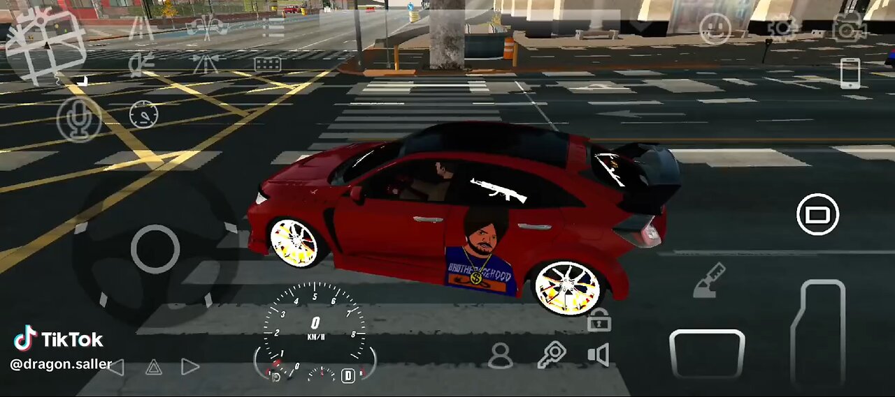 Car Parking Multiplayer 2 Red Honda Civic Fully Modified