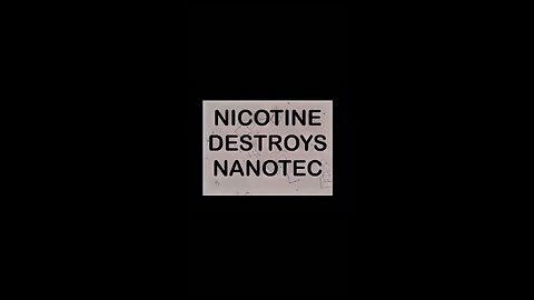 Nicotine vs Nanotec under a microscope experiment