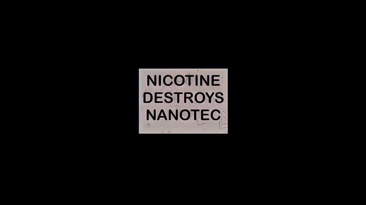 Nicotine vs Nanotec under a microscope experiment