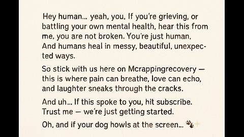 “Mental health and grief are not a straight line. breathe. .