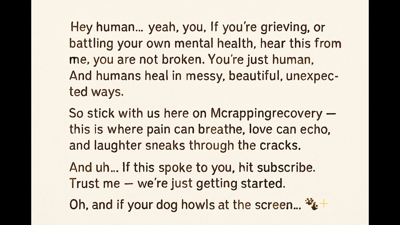 “Mental health and grief are not a straight line. breathe. .