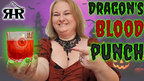 Dragon's Blood Punch 🍷 The Best Halloween Party Cocktail!