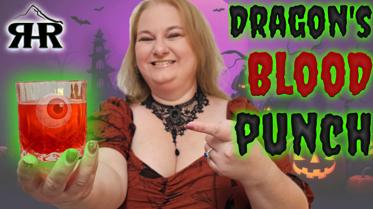 Dragons Blood Punch 🍷 The Best Halloween Party Cocktail!