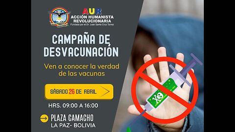 25-04-2025 CAMPAÑA DE DESVACUNACIÓN - LA PAZ, BOLIVIA