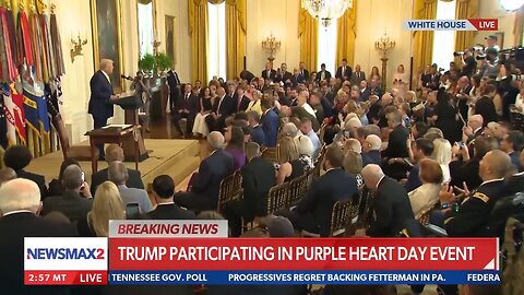 POTUS Awards Purple Hearts for Bravery & Courage 💟