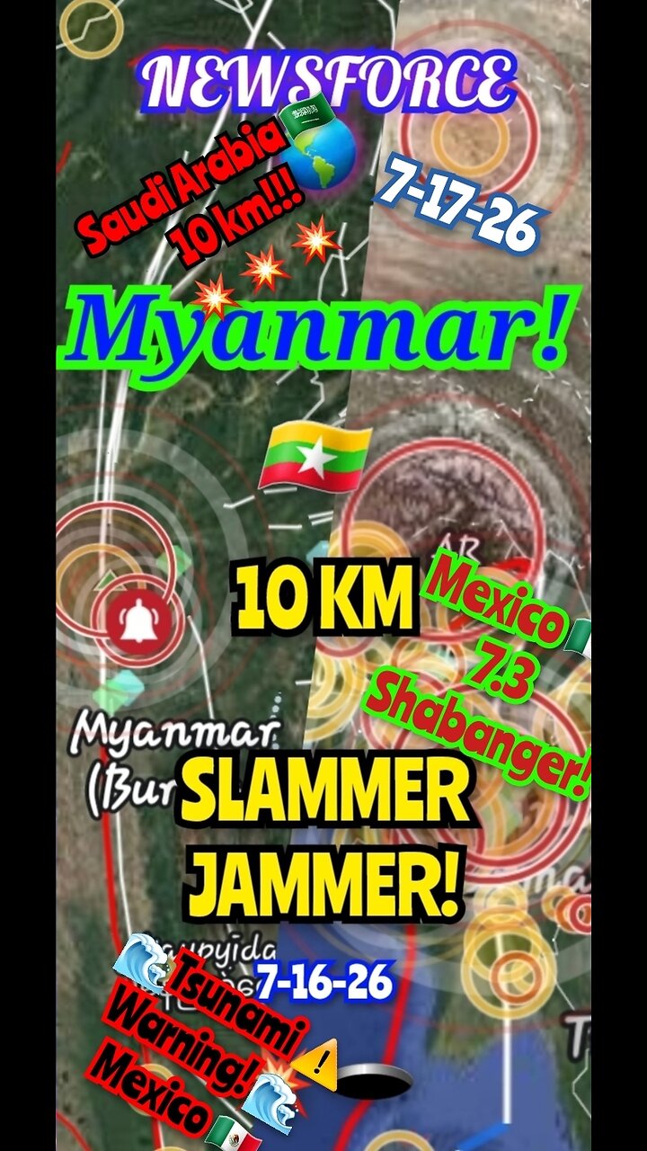 DUPOW SPECIAL REPORT! MEXICO 🇲🇽 7.3 DUMB Blast & Tsunami Warning! ⚠️