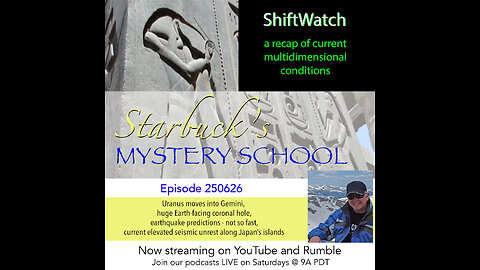 ShiftWatch 250710 Uranus into Gemini, huge coronal hole, earthquake prediction, Japan seismic swarms