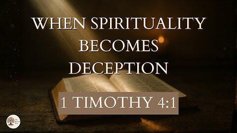 When Spirituality Becomes Deception | 1 Timothy 4:1