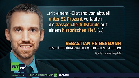 Energiekrise verschärft sich: Gasspeicher auf historischem Tief