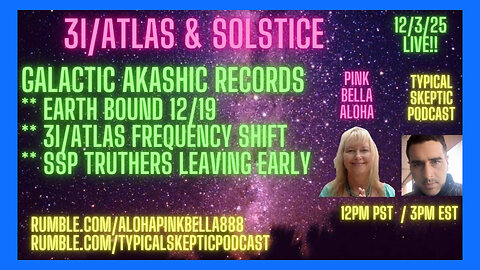 3IATLAS & Solstice Intel * Earthbound Dec 19th * Galactic Akashic Records Live!