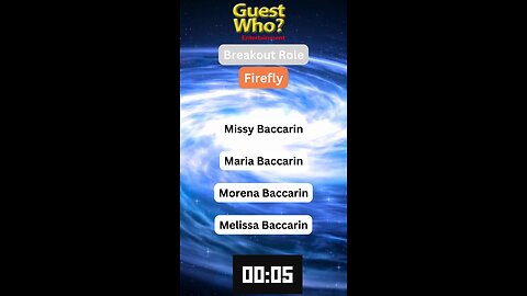 Guest This Actress #276 Like A Quick Quiz? | Firefly