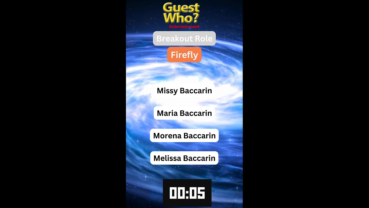 Guest This Actress #276 Like A Quick Quiz? | Firefly
