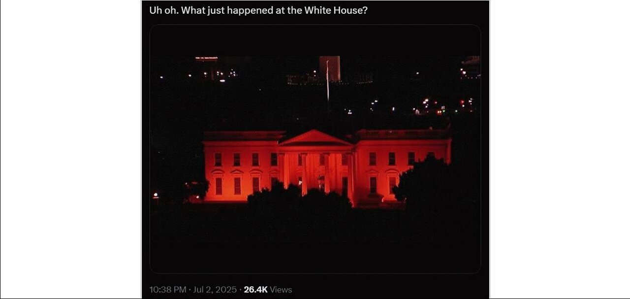 WHITE House-LIT UP RED ? HEADs Up!! Take-Over In Progress In YOUR FACE !! THISISIT4321.WOW