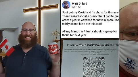 Pastor Fat Boy Matt urges you to get vaccinated and preorder next year's offerings!