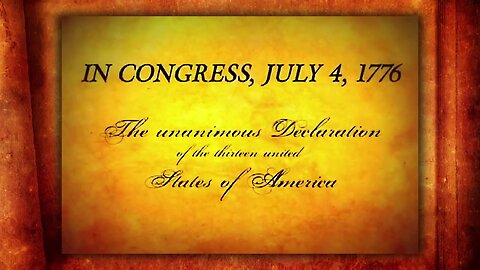 The 1776 Declaration of Independence