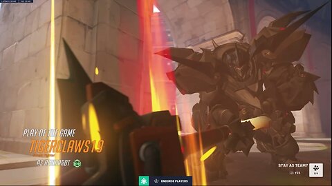 Hammer through with Reinhardt. Just wish the team would stay close.