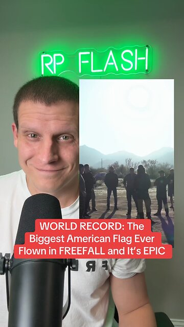 WORLD RECORD: The largest American flag ever flown in FREEFALL 🇺🇸
