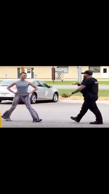 Stupid Feminist Gets Tased