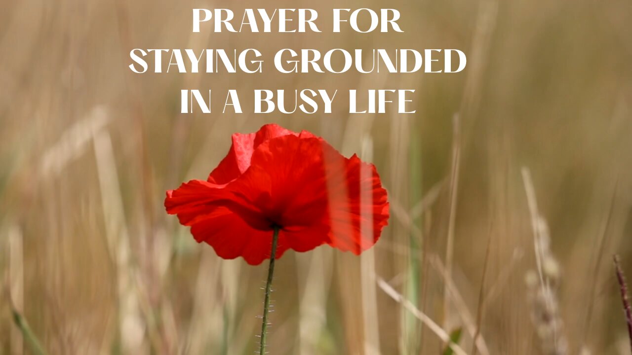 PRAYER FOR STAYING GROUNDED IN A BUSY LIFE