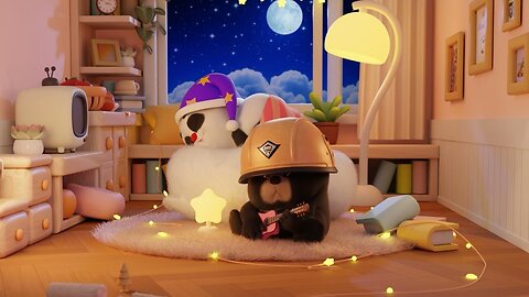 🐻 Dundun's Lullaby for 🐼 Bamboo… Powered by a Secret 😂 #cute #animation #panda #funny #fyp #sleep