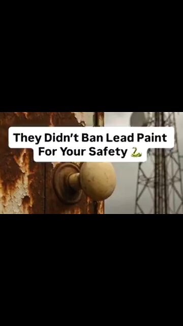 THEY SAID LEAD PAINT WAS DANGEROUS. IT WAS ACTUALLY A RADIATION & FREQUENCY SHIELD [5G] ⚔️