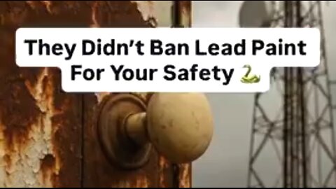 THEY SAID LEAD PAINT WAS DANGEROUS. IT WAS ACTUALLY A RADIATION & FREQUENCY SHIELD [5G] ⚔️