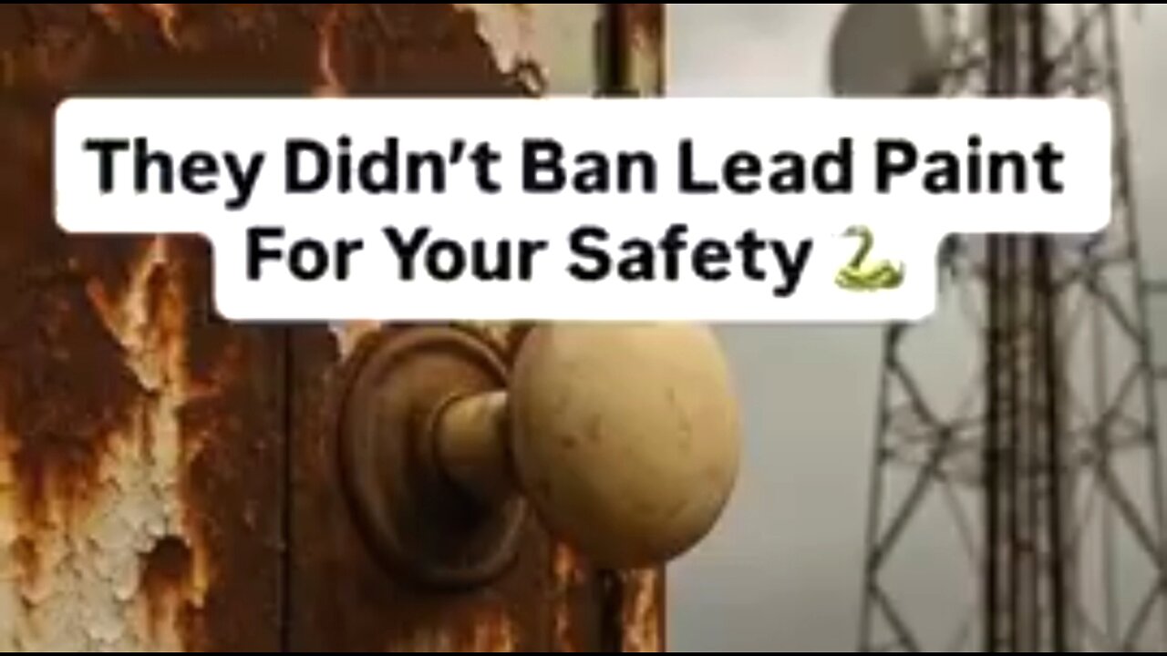 THEY SAID LEAD PAINT WAS DANGEROUS. IT WAS ACTUALLY A RADIATION & FREQUENCY SHIELD [5G] ⚔️