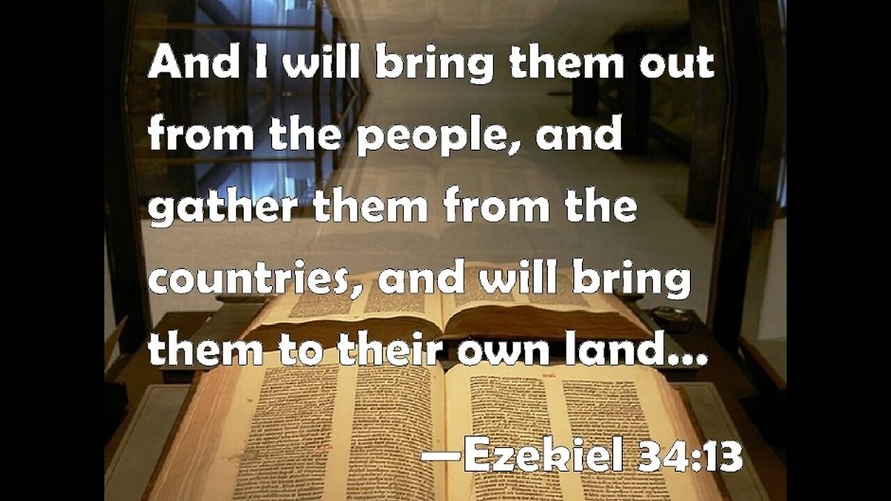 Israel to be brought 🔙 to their Biblical homeland