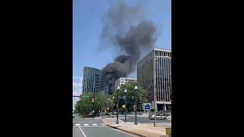 BREAKING: An explosion in Arlington, Washington D.C., after a black van exploded