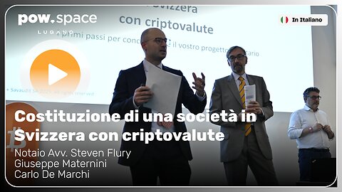 Costituzione di una società in Svizzera con criptovalute