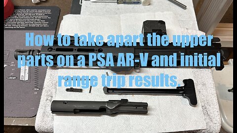 Palmetto State Armory AR-V 9mm pistol - complete disassembly of upper frame parts & how it all works
