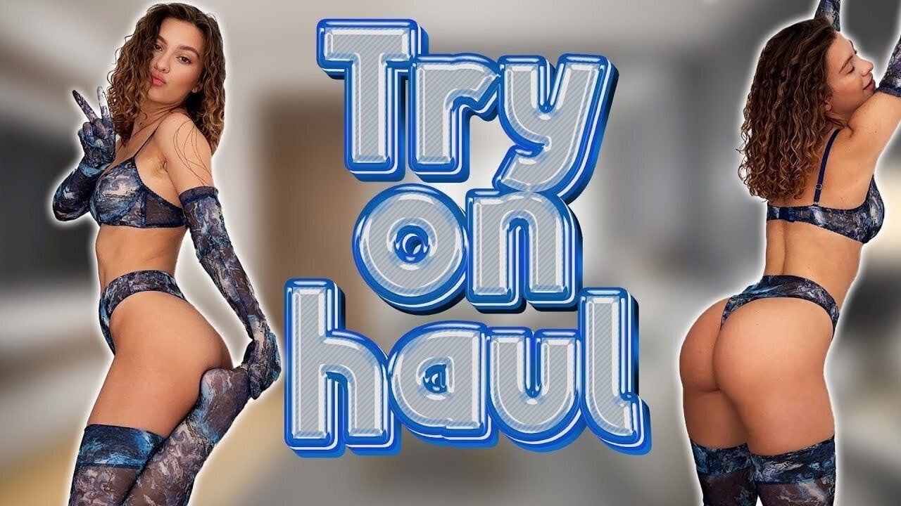 See Through lingerie try on Fishnet lingerie 💖 Transparent Try on Haul
