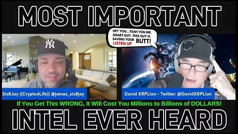 DavidXRPLion MOST IMPORTANT INTEL EVER HEARD GET THIS WRONG COSTS YOU MILLIONS- BILLIONS Must Watch