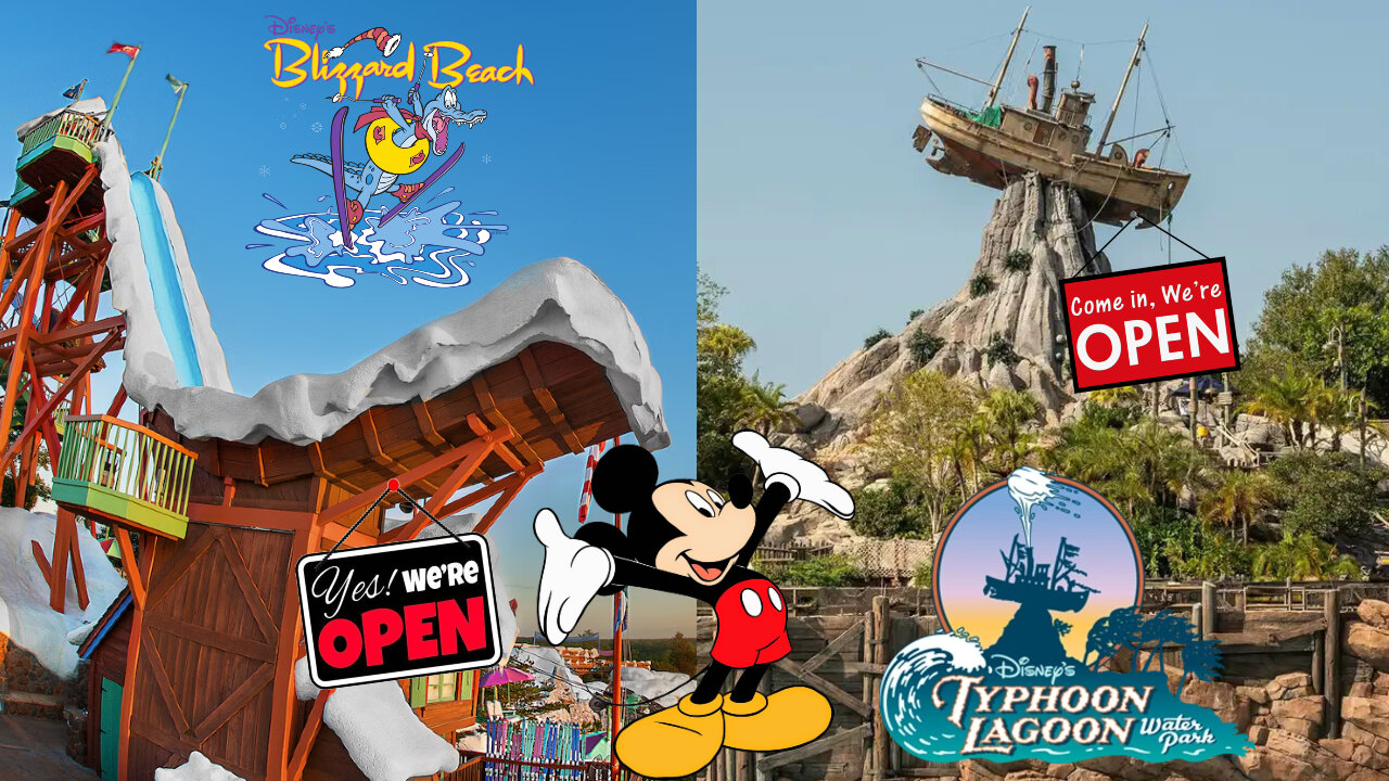 Typhoon Lagoon And Blizzard Beach Will FINALLY Be OPEN At The Same Time This Summer!