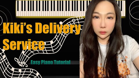 Kiki's Delivery Service PIANO | Easy Short Slow Tutorial