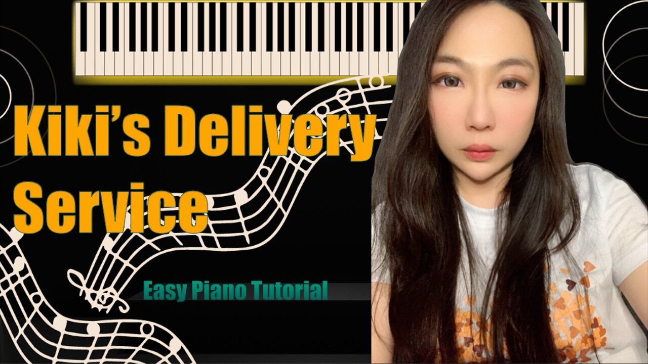 Kiki's Delivery Service PIANO | Easy Short Slow Tutorial
