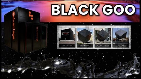 Dutchmatrix,,black goo en zwarte kubussen