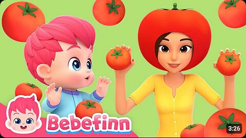 Hola, 2 I'm TomatoㅣEP135ㅣTomato Song for KidsㅣBebefinn Nursery Rhymes