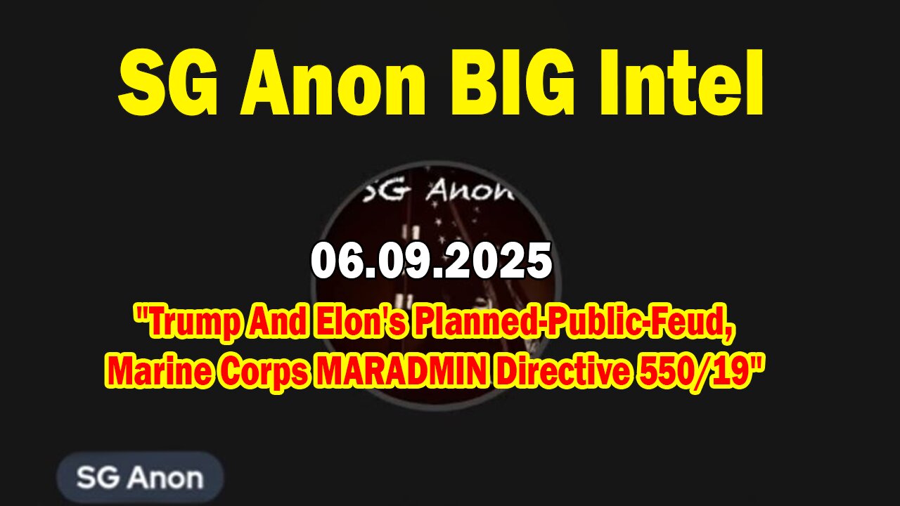 SG Anon BIG Intel June 9: "Trust The Plan, Kash & Rogan Misdirection, [DS] Riots In LA"