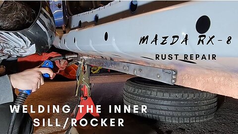 Restoring a rusty Mazda RX-8 - Welding the inner structure and rear corner piece