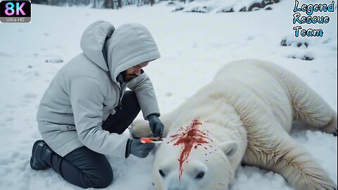 RESCUING AN INJURED POLAR BEAR: A MISSION OF HOPE! 🚑**