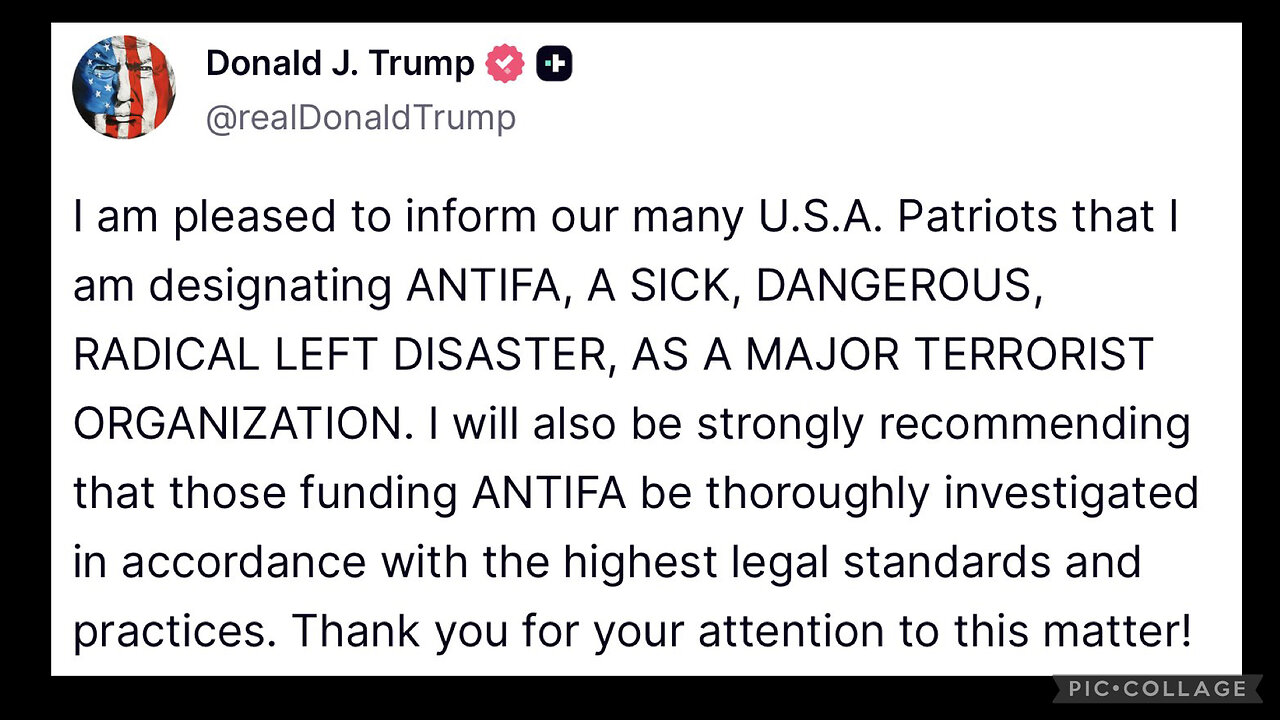 ZIONIST TRUMP DECLARES ANTIFA TERRORIST ORG.; WHAT U ARE NOT BEING TOLD!